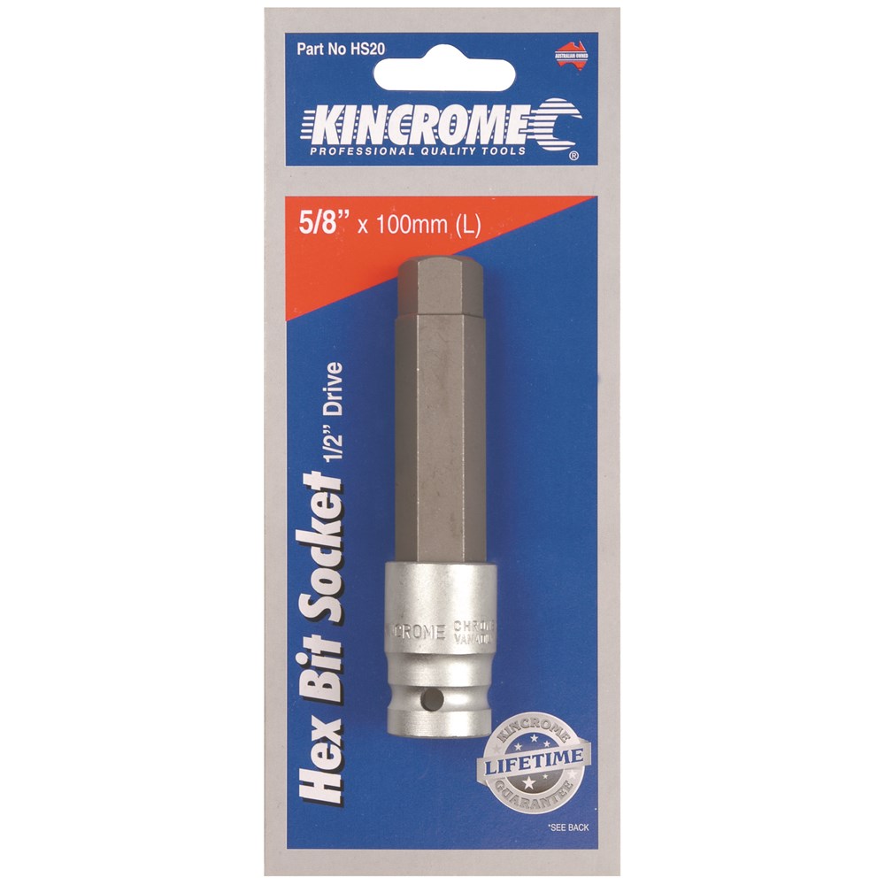 Kincrome Hex Bit Socket 5/8" 1/2" Drive - Image 2