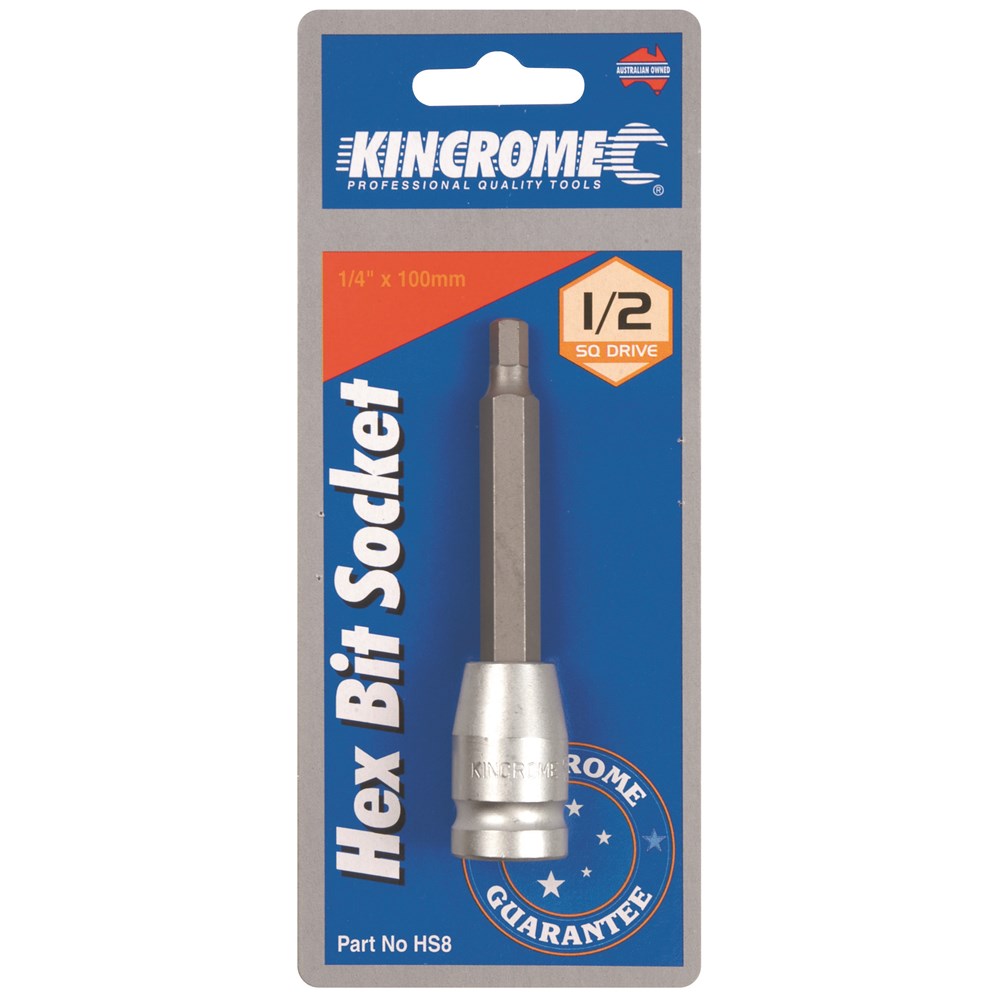 Kincrome Hex Bit Socket 1/4" 1/2" Drive - Image 2