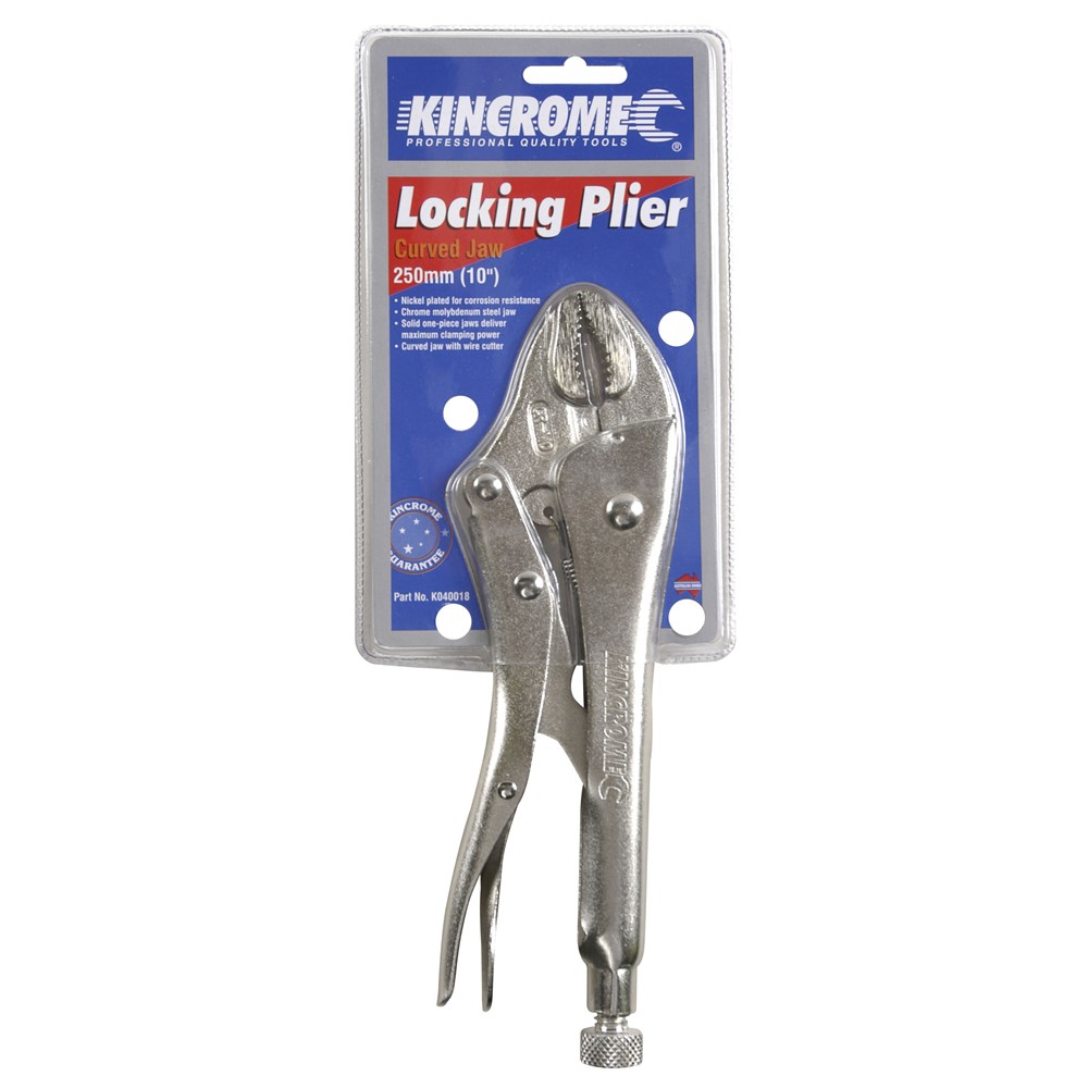 Kincrome Locking Pliers Curved Jaw 250mm (10") - Image 2