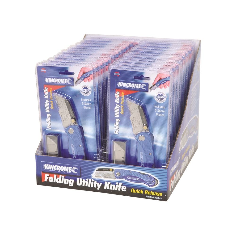 Kincrome Folding Utility Knife Quick Release - Image 4