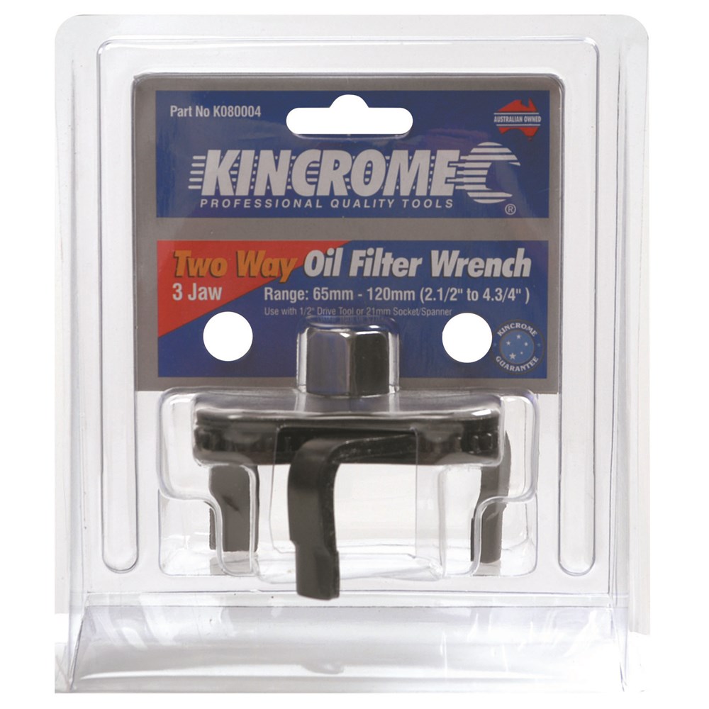 Kincrome Oil Filter Wrench 2 Way 3 Jaw - Image 2