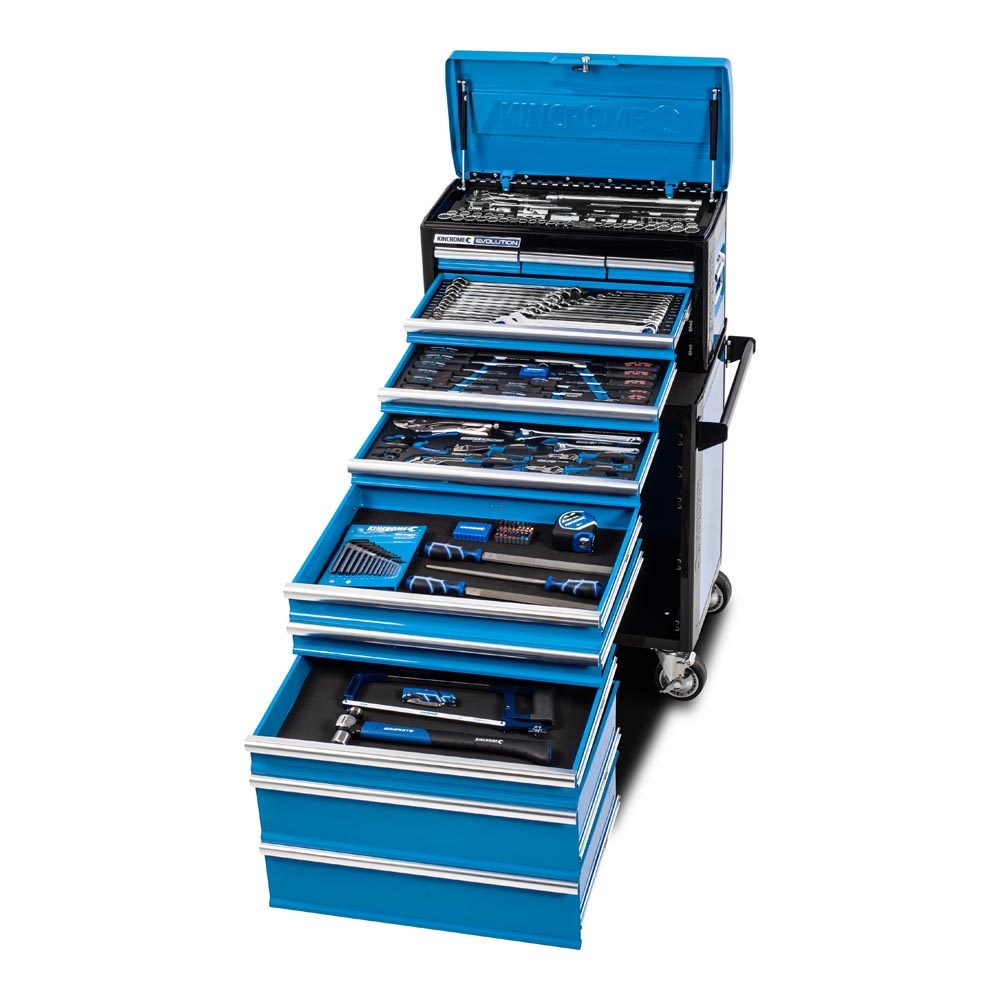 Kincrome EVOLUTION Tool Workshop 185 Piece 11 Drawer 1/4, 3/8 & 1/2" Drive