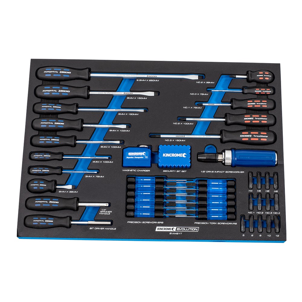 Kincrome EVOLUTION Tool Workshop 367 Piece 18 Drawer Deep 1/4, 3/8 & 1/2" Drive - Image 5