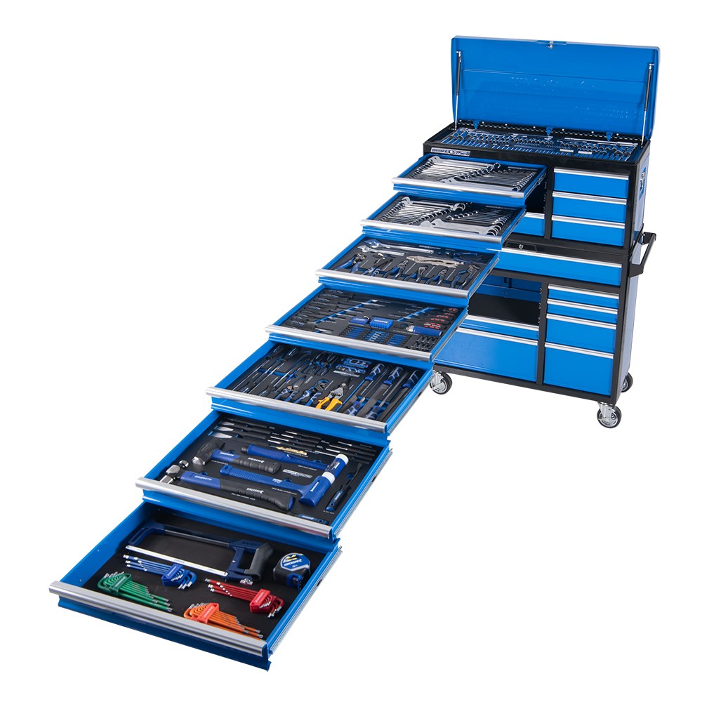 Kincrome EVOLUTION Tool Workshop 367 Piece 18 Drawer Deep 1/4, 3/8 & 1/2" Drive