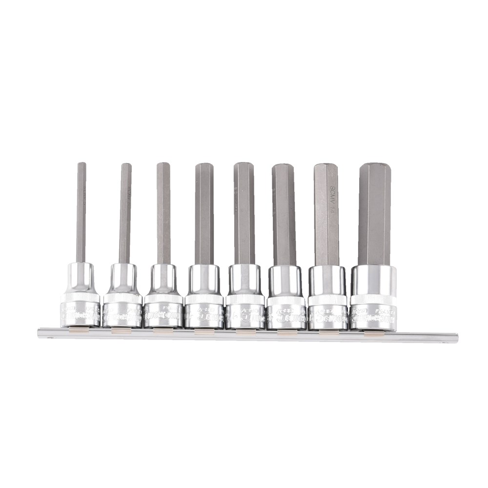 Kincrome Hex Bit Set 8 Piece On Clip Rail
