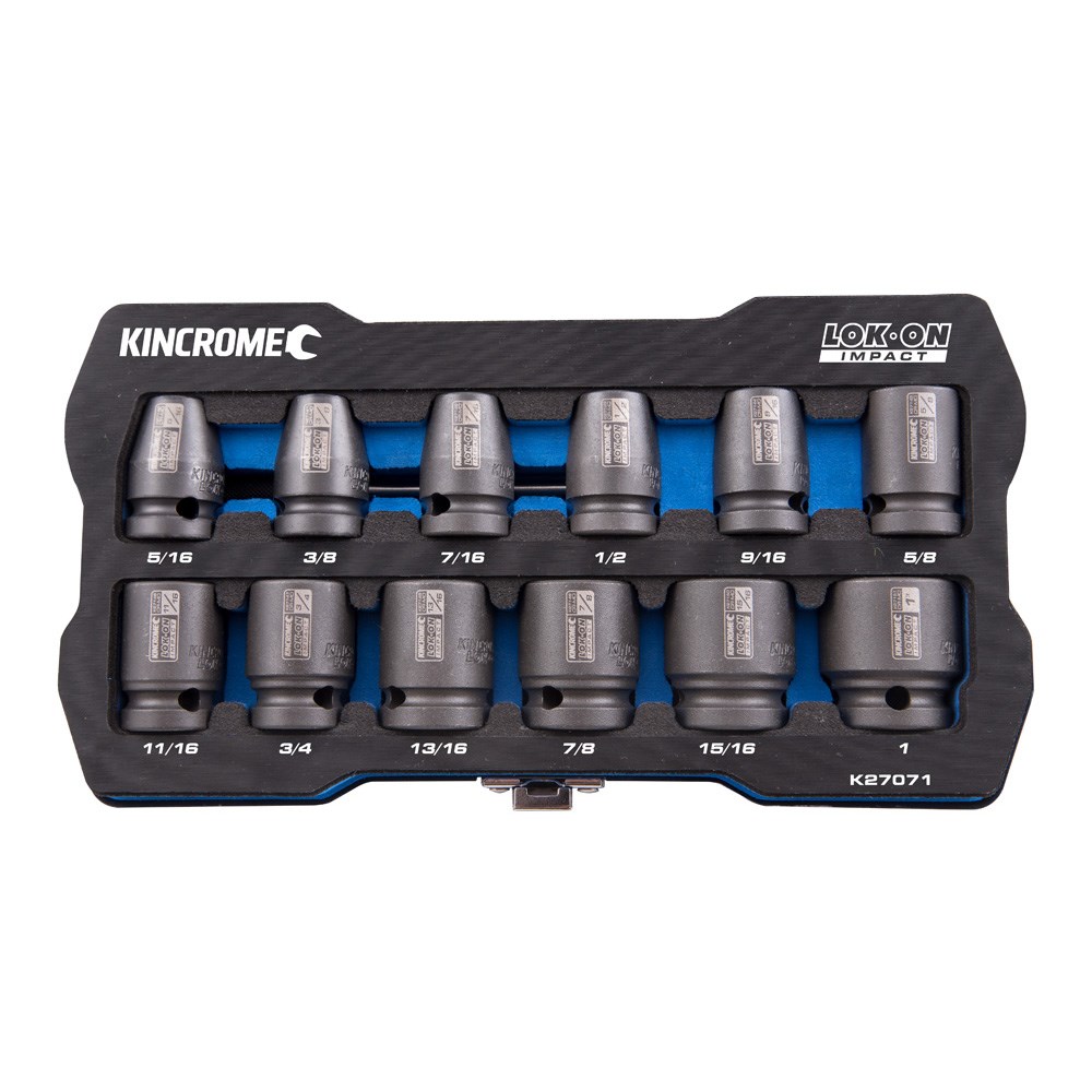 Kincrome LOK-ON™ Impact Socket Set 12 Piece 1/2" Drive - Image 2