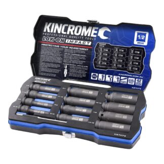 Kincrome LOK-ON™ Deep Impact Socket Set 12 Piece 1/2" Drive