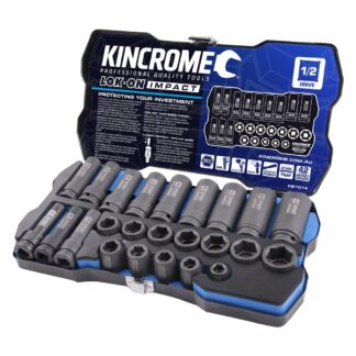 Kincrome LOK-ON™ Impact Socket Set 24 Piece 1/2" Drive
