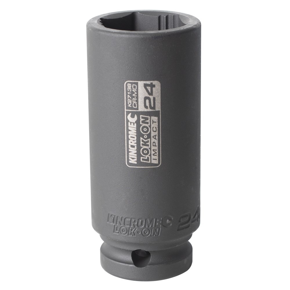 Kincrome LOK-ON™ Deep Impact Socket 24mm 1/2" Drive