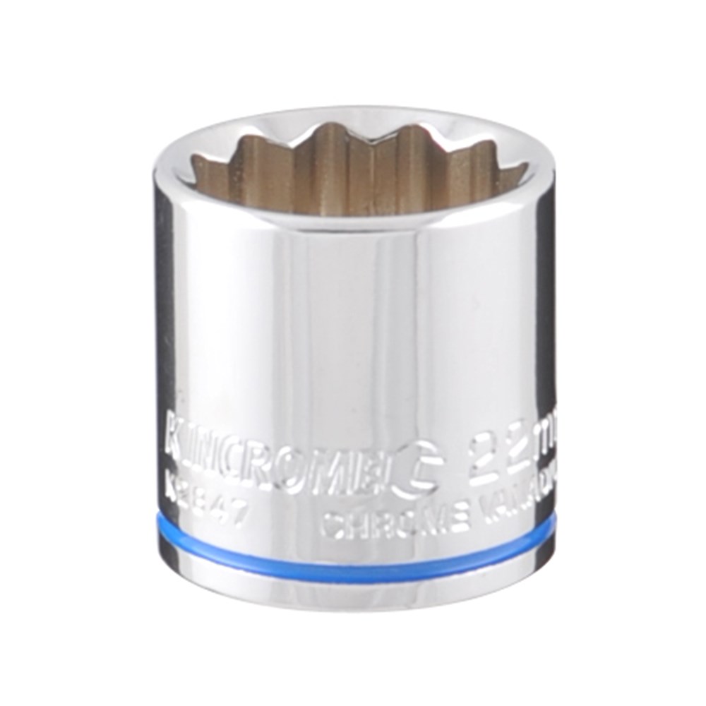 Kincrome Socket (Mirror Polish) 22mm 3/8" Drive