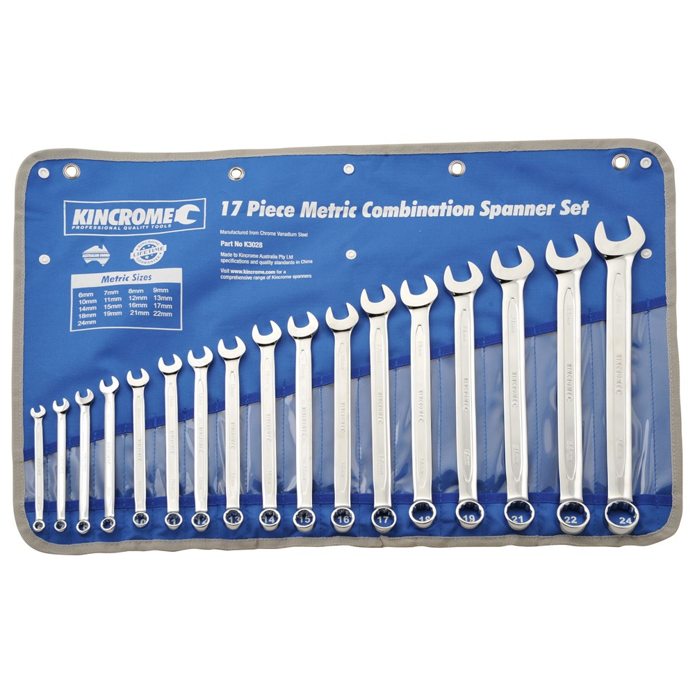 Kincrome Combination Spanner Set 17 Piece Bolts & Industrial Supplies