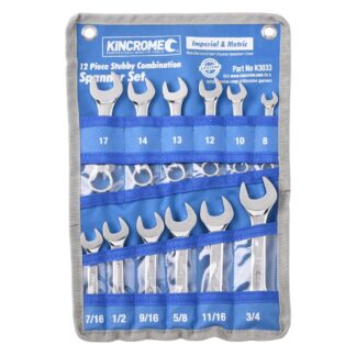 Kincrome Stubby Combination Spanner Set 12 Piece