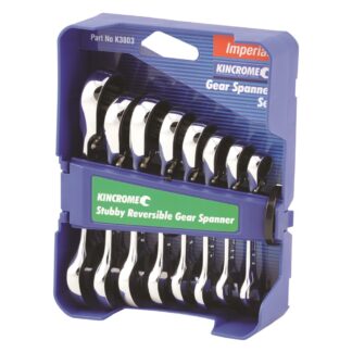 Kincrome Combination Stubby Gear Spanner Set 8 Piece