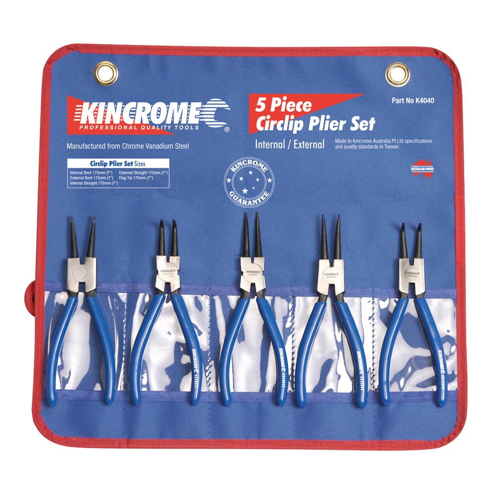 Kincrome Circlip Pliers Set 5 Piece
