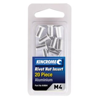 Kincrome Rivet Nut Insert M4 (Aluminium) - 20 Pack