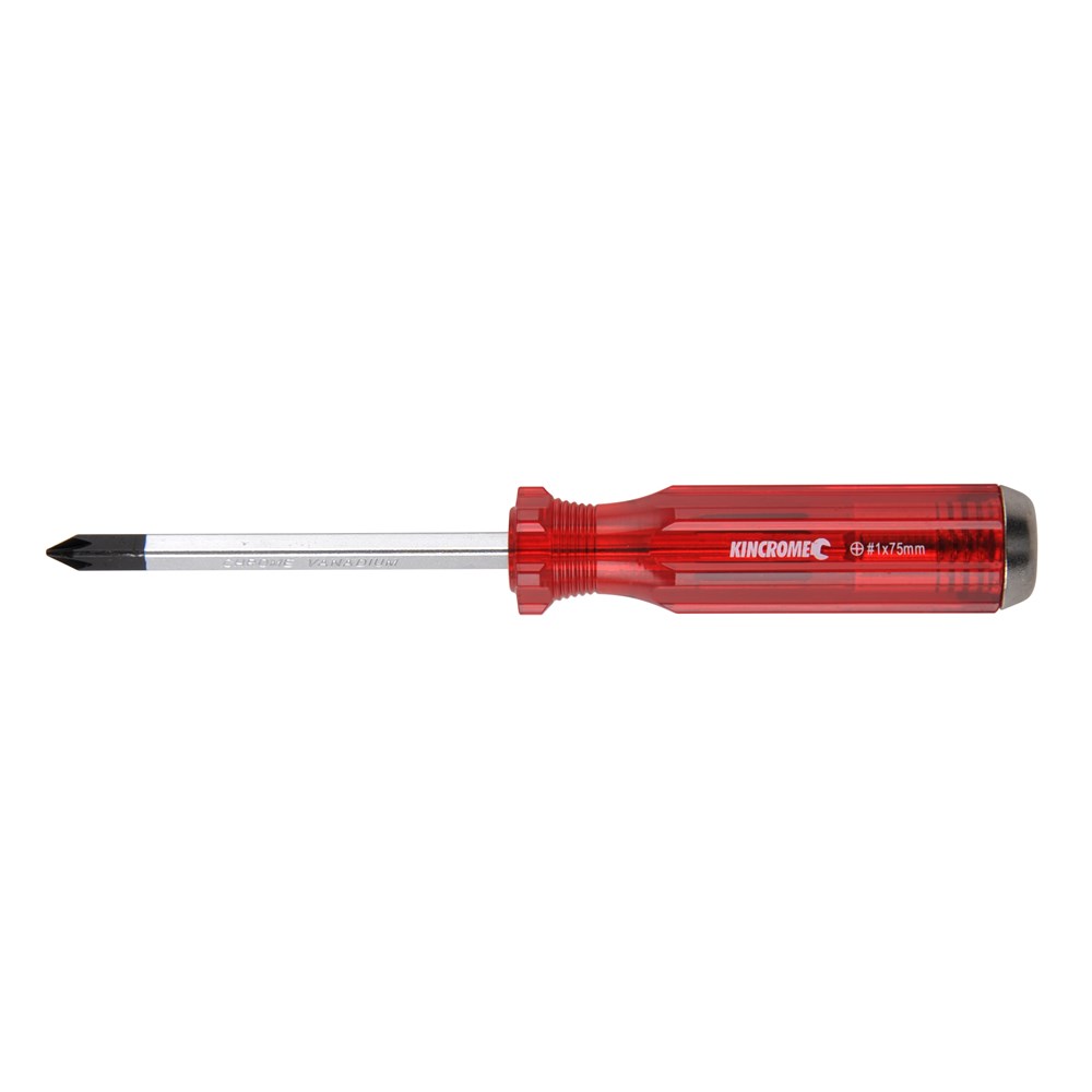 Kincrome Thru-Tang Screwdriver Phillips No.1 x 75mm
