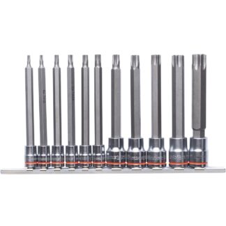 Kincrome Tamperproof TORX® Socket Rail 11 Piece 1/4 & 3/8" Drive
