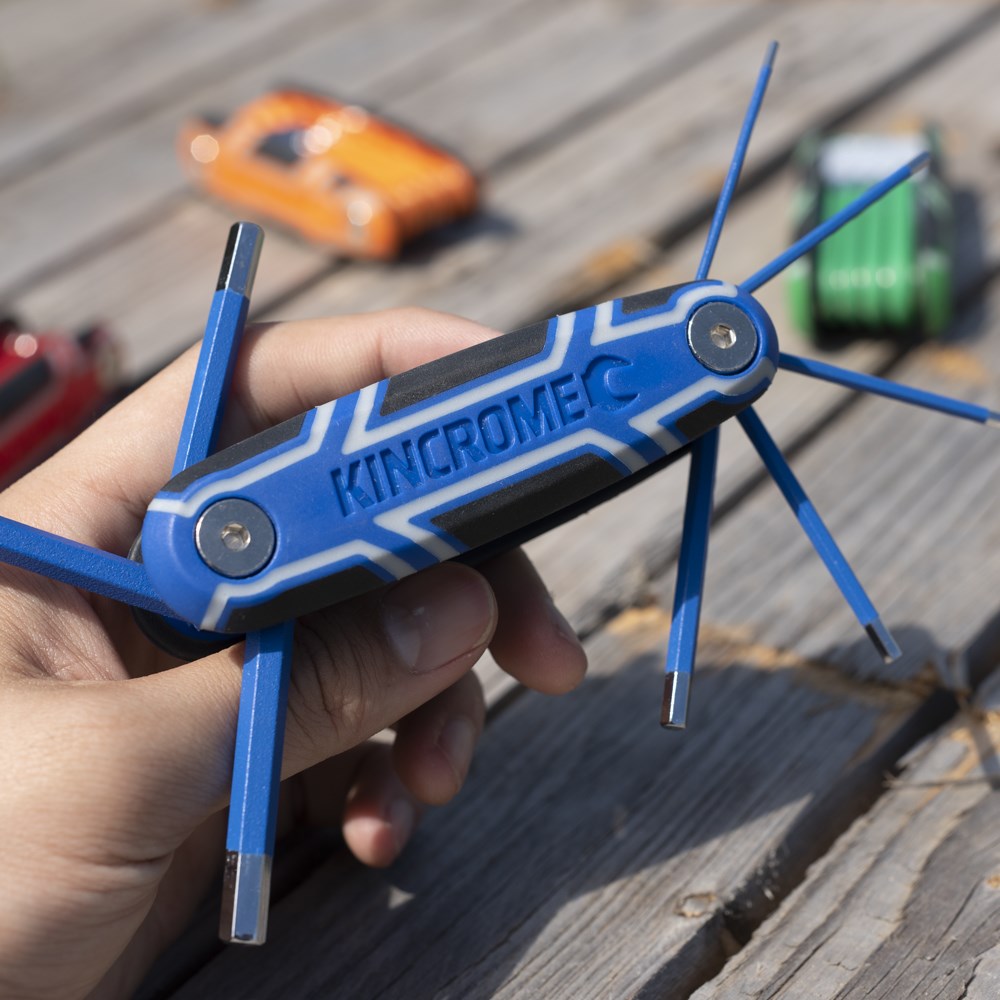 Kincrome Folding Hex Key Set 8 Piece Metric - Image 2