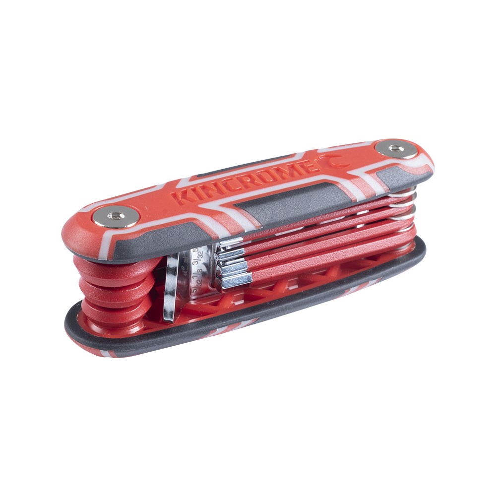 Kincrome Folding Hex Key Set 8 Piece Imperial