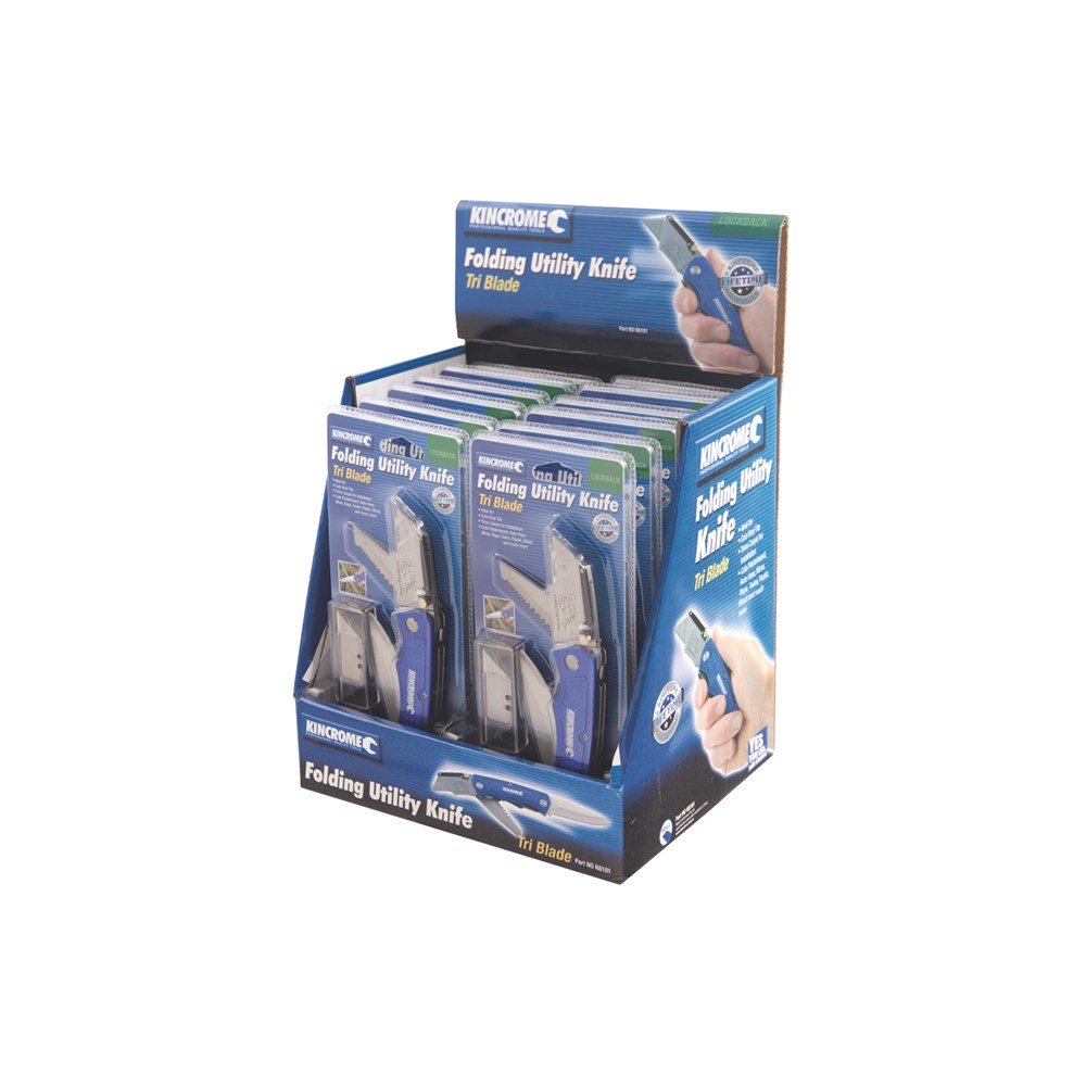 Kincrome Folding Utility Knife Tri Blade - Image 3