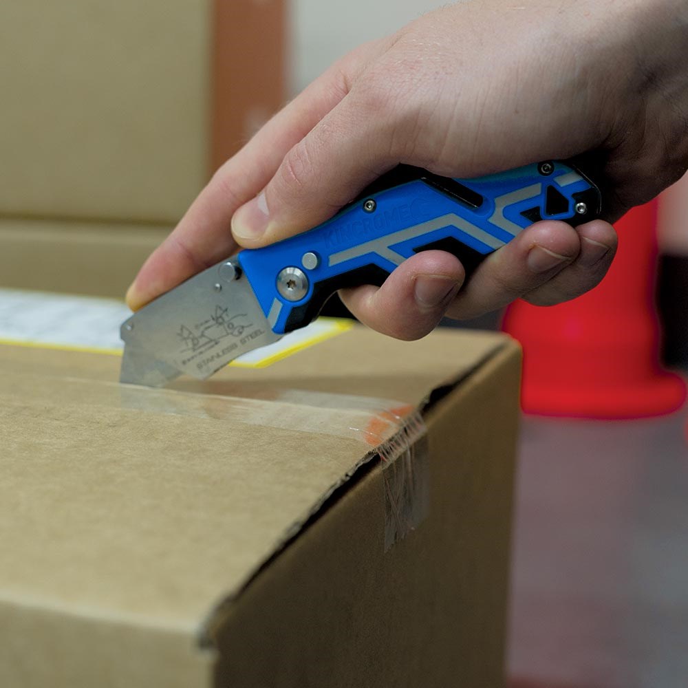 Kincrome Folding Utility Knife Triple Grip Handle - Image 4