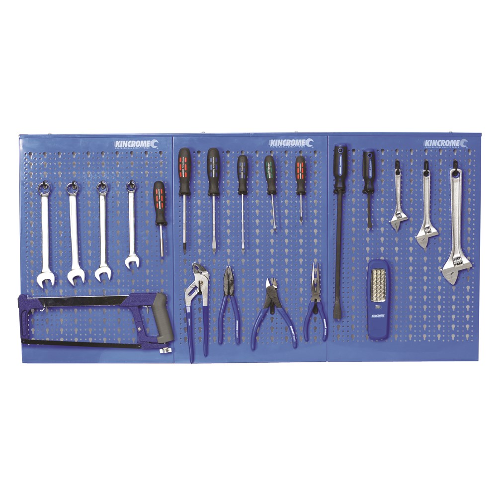Kincrome Peg Board 1200mm with 40 Hooks - Image 2