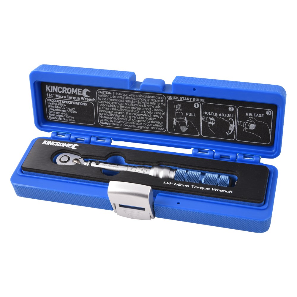 Kincrome Torque Wrench Micro Click-Type 1/4" Drive - Image 3