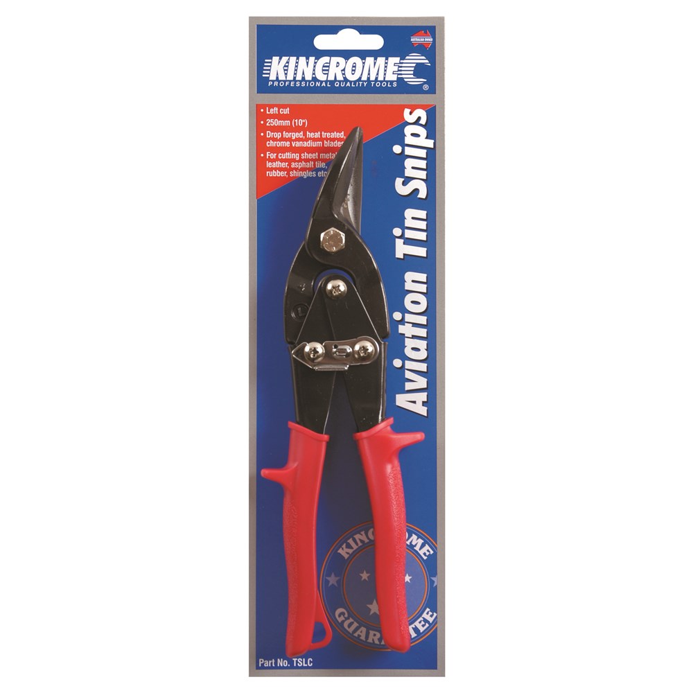 Kincrome Tin Snip Pliers Left Hand Cut 260mm (10") - Image 3