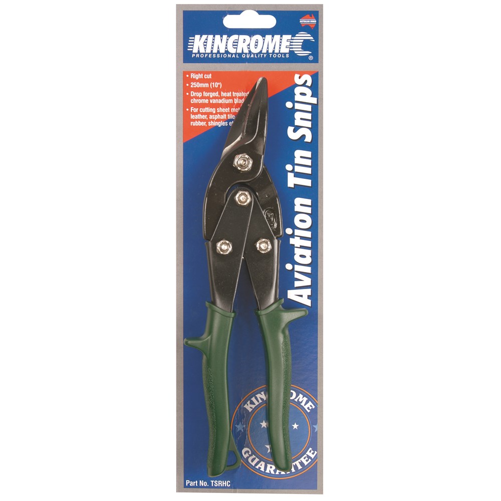Kincrome Tin Snip Pliers Right Hand Cut 260mm (10") - Image 3