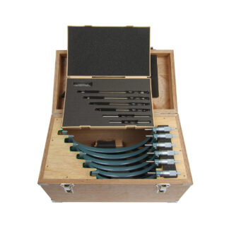 Mitutoyo Outside Micrometer Sets 6-12" Range, .0001" Graduation, 6 Piece