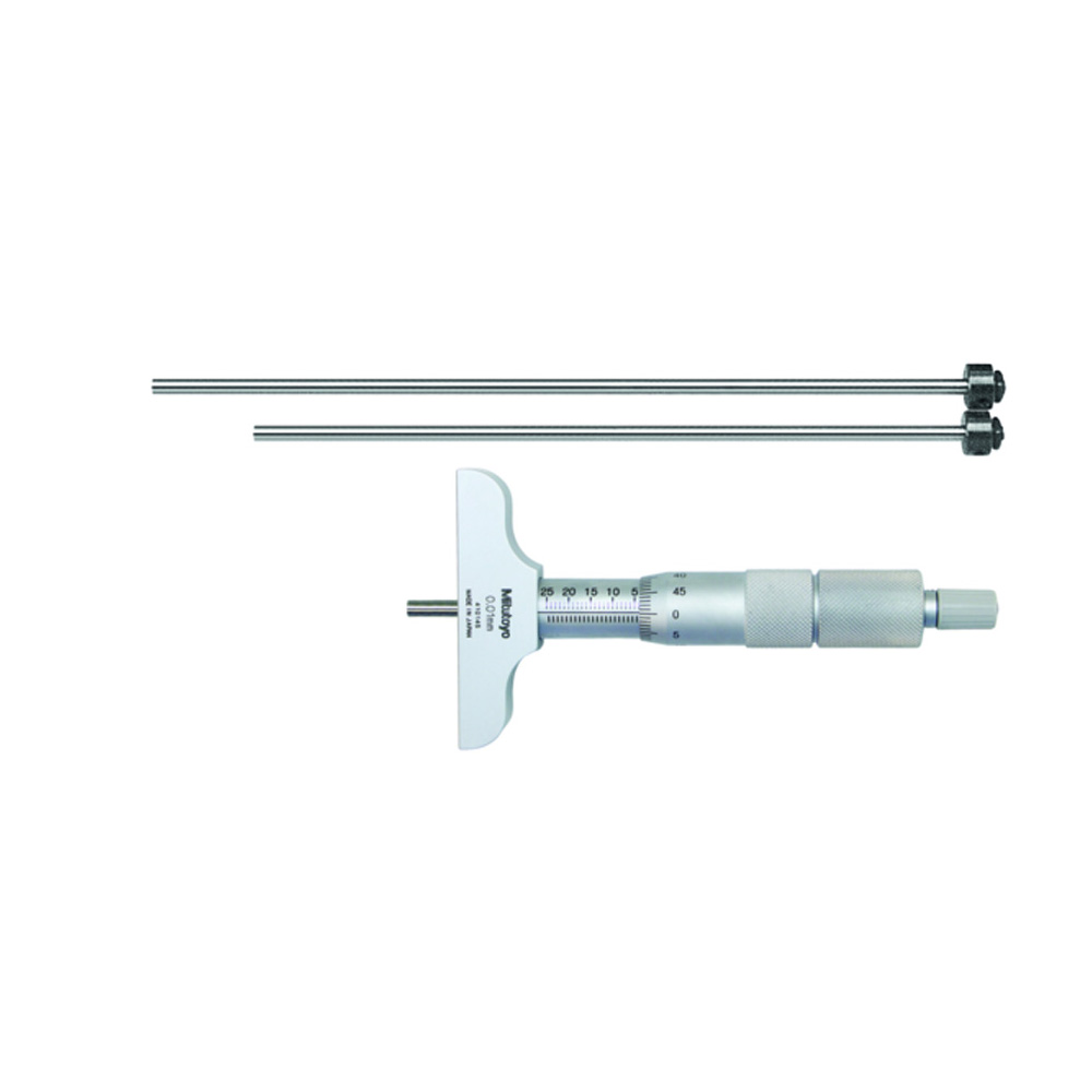 Mitutoyo Depth Micrometer 0 - 75mm x 60mm Base