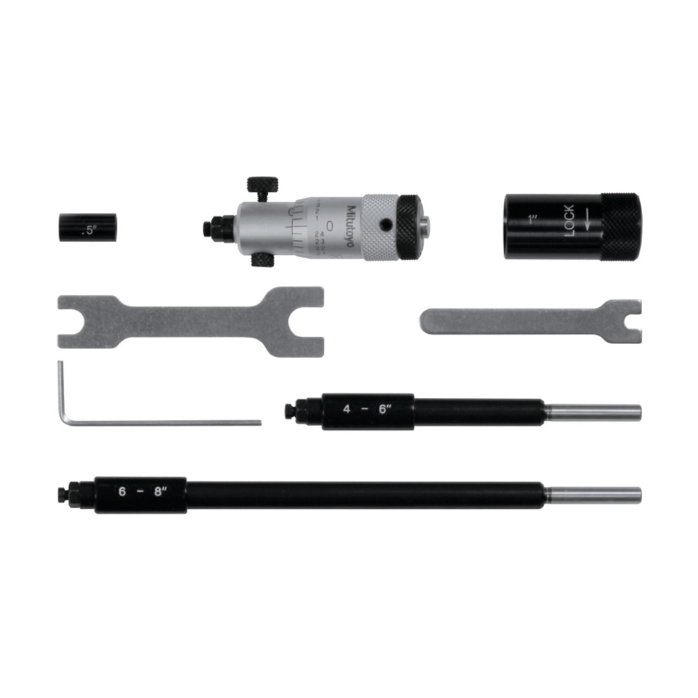 Mitutoyo Inside Micrometer 2-8" Interchangeable rod type