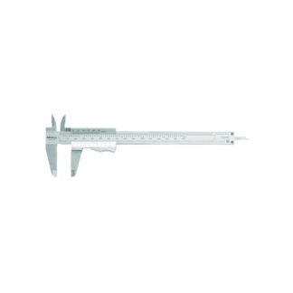 Mitutoyo Vernier Caliper "Quadri" 4-way measurement with thumb lock, 0 - 150mm / 0 - 6", 0.02mm Lower Scale, 0.001" Upper Scale, 0.03mm Accuracy, With depth bar