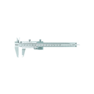 Mitutoyo Vernier Caliper "Quadri" 4-way measurement with fine adjustment, 0 - 130mm / 0 - 5", 0.02mm Lower Scale, Upper Scale 0.001", 0.03mm Accuracy, with depth bar
