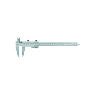 Mitutoyo Vernier Caliper "Quadri" 4-way measurement with fine adjustment, 0 - 180mm / 0 - 7", 0.02mm Lower Scale, Upper Scale 0.001", 0.03mm Accuracy, with depth bar