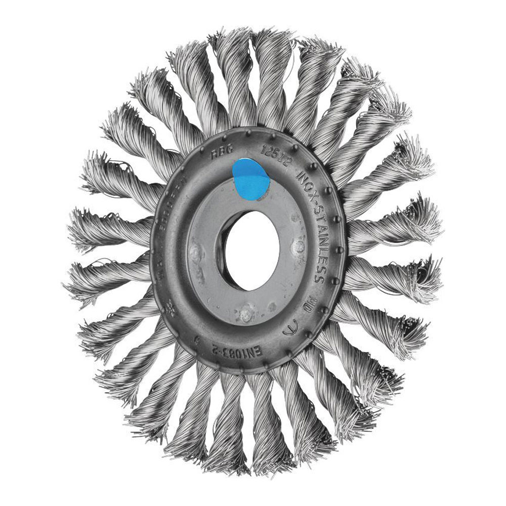 Wheel Brush - Twist Knot INOX Wire RBG 12512/M14 INOX 0.35