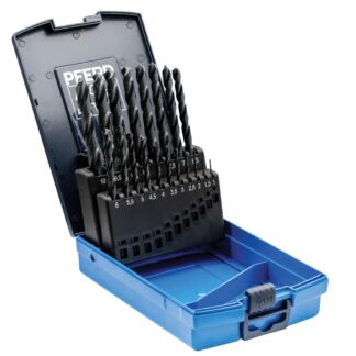 Metric Drill Set 19pce Jobber HSS Blu 1.0-10mm x 0.5mm Increments