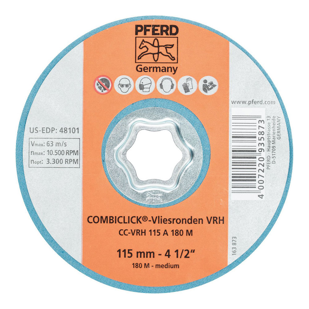 COMBICLICK - Satin Finish NON WOVEN DISC CC-VRH 115 A (MEDIUM)