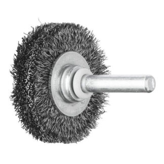 Shaft Mounted Wheel Brush - Crimped STEEL Wire - 6mm Shaft RBU 4009/6 ST 0.20