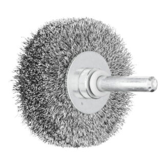 Shaft Mounted Wheel Brush - Crimped STEEL Wire - 6mm Shaft RBU 5015/6 ST 0.20