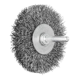 Shaft Mounted Wheel Brush - Crimped STEEL Wire - 6mm Shaft RBU 7010/6 ST 0.30