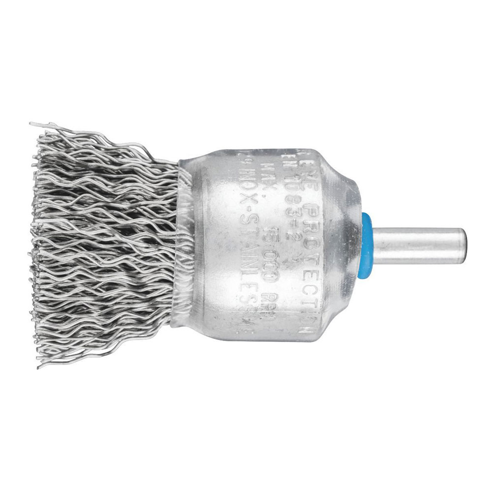 Pencil Brush 6mm Shaft Mounted - Crimped Wire PBU 3029/6 INOX 0.50