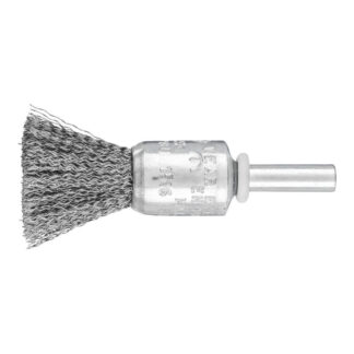 Pencil Brush 6mm Shaft Mounted - Crimped STEEL Wire PBU 1516/6 ST 0.20