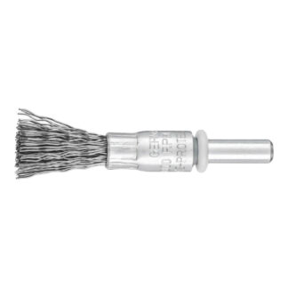 Pencil Brush 6mm Shaft Mounted - Crimped STEEL Wire PBU 1010/6 ST 0.35