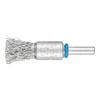 Pencil Brush 6mm Shaft Mounted - Crimped Wire PBU 1212/6 INOX 0.35