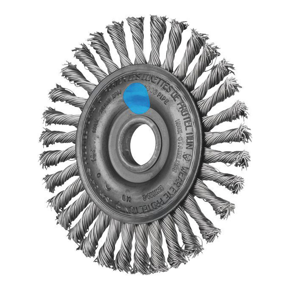 Wheel Brush with Arbor / Threaded Hole RBG - Twist Knot - Pipeliner RBG 10006/16.0 Pipe INOX 0.50
