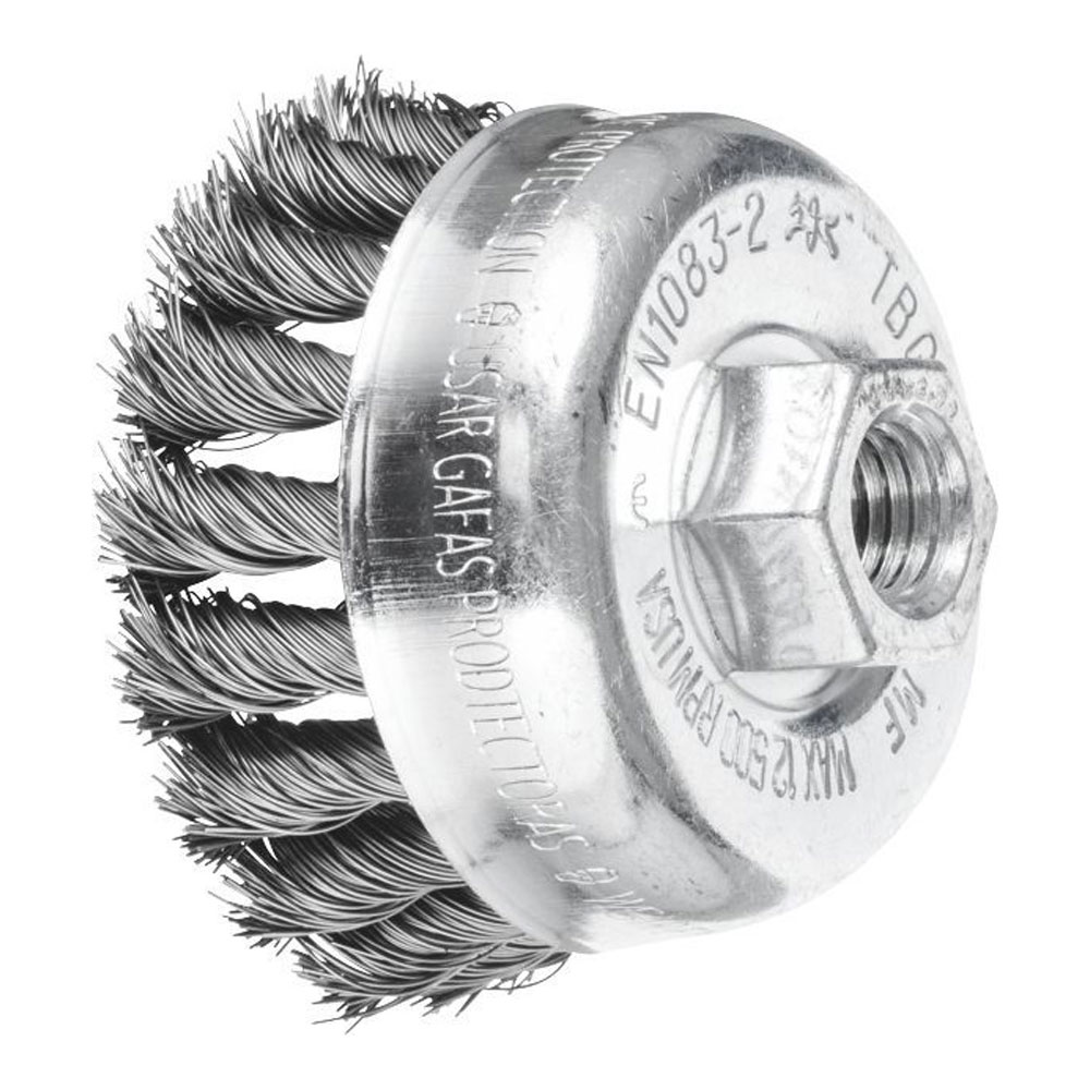 Cup Brush - Twist Knot STEEL TBG 65/M14 ST 0.35