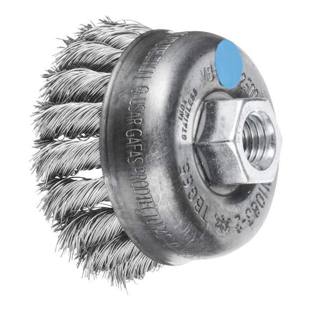 Cup Brush - Twist Knot TBG 65/M14 INOX 0.35
