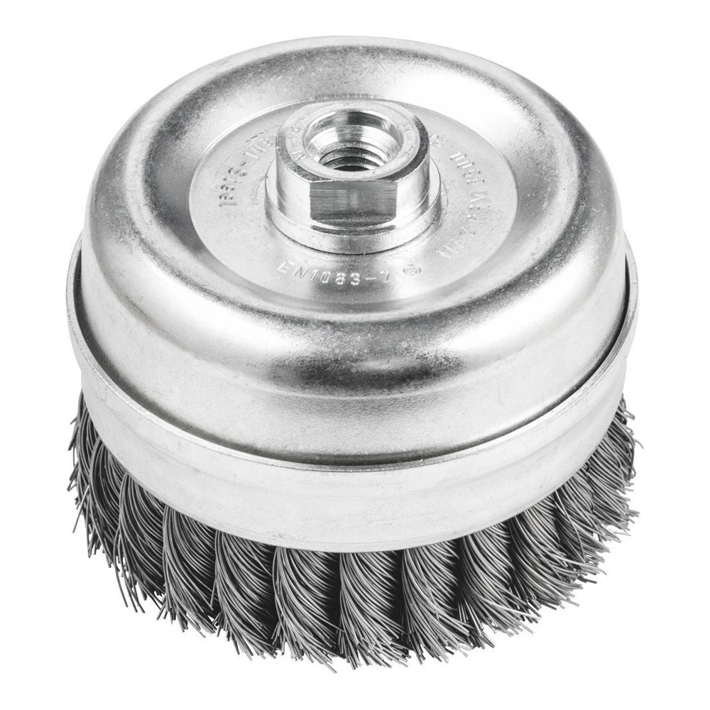 Cup Brush - Twist Knot STEEL TBGR 100/M14 ST 0.50