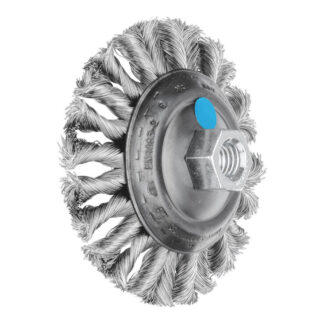 Flared Cup Brush - Twist Knot COMBITWIST Wire KBG 10013/M14 CT INOX